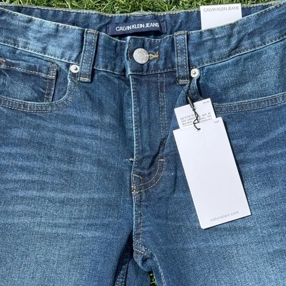 Calvin Klein Jeans Boys Blue Skinny Jeans - Picture 4 of 16